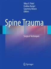 book Spine Trauma: Surgical Techniques