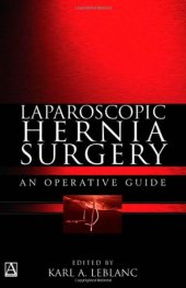 book Laparoscopic Hernia Surgery: An Operative Guide 