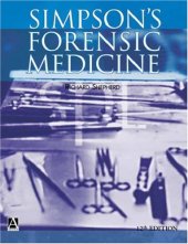 book Simpson's Forensic Medicine