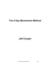 book 5 Day Momentum Method