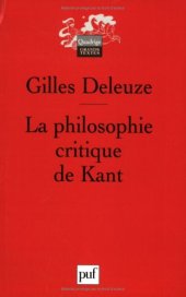 book La philosophie critique de Kant