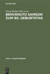 book Benvenuto Samson zum 90. Geburtstag