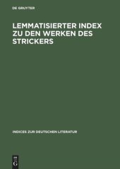 book Lemmatisierter Index zu den Werken des Strickers