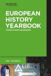 book Jahrbuch für Europäische Geschichte / European History Yearbook: Europe Across Boundaries