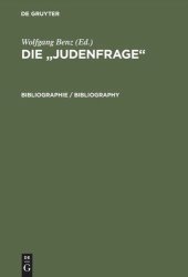 book Die "Judenfrage": Bibliographie