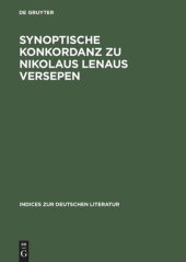 book Synoptische Konkordanz zu Nikolaus Lenaus Versepen