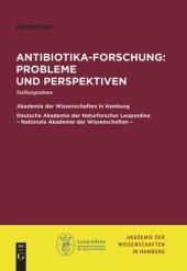 book Antibiotika-Forschung: Probleme und Perspektiven: Stellungnahme