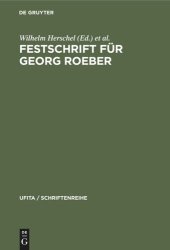 book Festschrift für Georg Roeber