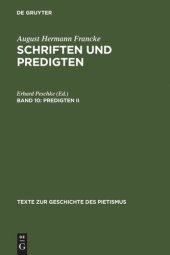 book Schriften und Predigten: Band 10 Predigten II