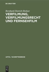 book Verfilmung, Verfilmungsrecht und Fernsehfilm