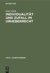 book Individualität und Zufall im Urheberrecht