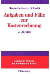 book Aufgaben und Fälle zur Kostenrechnung