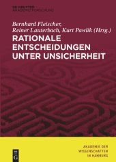 book Rationale Entscheidungen unter Unsicherheit