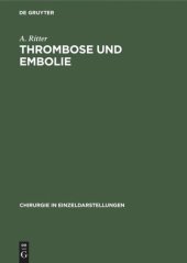 book Thrombose und Embolie