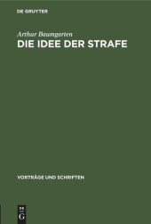 book Die Idee der Strafe