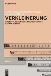 book Verkleinerung: Epistemologie und Literaturgeschichte kleiner Formen