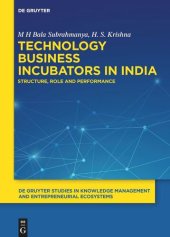 book Technology Business Incubators in India: Structure, Role and Performance