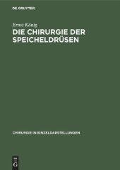 book Die Chirurgie der Speicheldrüsen