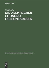 book Die aseptischen Chondro-Osteonekrosen