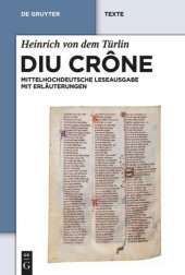 book Diu Crône: Kritische mittelhochdeutsche Leseausgabe mit Erläuterungen