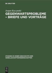 book Gegenwartsprobleme – Briefe und Vorträge