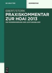 book Praxiskommentar zur HOAI 2013: - die Modernisierung der Leistungsbilder -