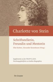 book Charlotte von Stein: Schriftstellerin, Freundin und Mentorin