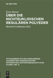 book Über die nichteuklidischen regulären Polyeder