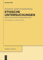 book Ethische Untersuchungen: Genetisch-kritische Fragmentedition