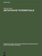 book Hethitische Totenrituale