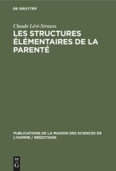 book Les structures élémentaires de la parenté