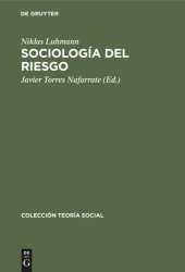 book Sociología del riesgo