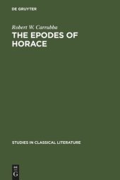 book The epodes of Horace: a study in poetic arrangement