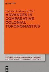 book Advances in Comparative Colonial Toponomastics