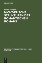 book Nicht-epische Strukturen des romantischen Romans