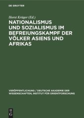 book Nationalismus und Sozialismus im Befreiungskampf der Völker Asiens und Afrikas