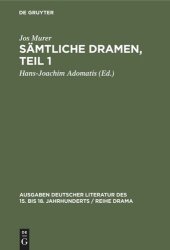 book Sämtliche Dramen, Teil 1