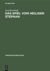 book Das Spiel vom Heiligen Stephan