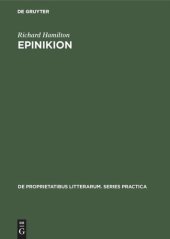 book Epinikion: General Form in the Odes of Pindar