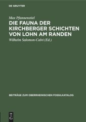 book Die Fauna der Kirchberger Schichten von Lohn am Randen