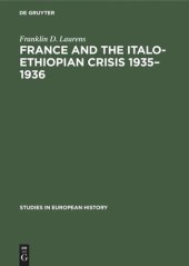 book France and the Italo-Ethiopian crisis 1935–1936