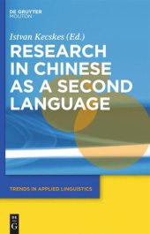 book Research in Chinese as a Second Language