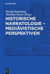 book Historische Narratologie – Mediävistische Perspektiven