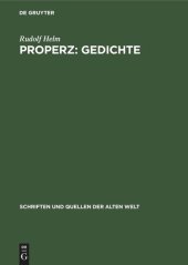 book Properz: Gedichte: Lateinisch und Deutsch