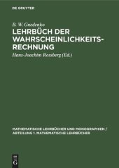 book Lehrbüch der Wahrscheinlichkeitsrechnung