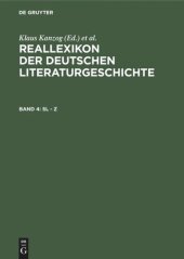 book Reallexikon der deutschen Literaturgeschichte: Band 4 Sl - Z