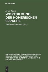 book Wortbildung der homerischen Sprache