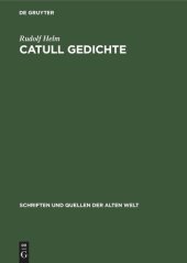 book Catull Gedichte: Lateinisch und Deutsch