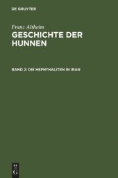 book Geschichte der Hunnen: Band 2 Die Hephthaliten in Iran