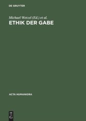 book Ethik der Gabe: Denken nach Jacques Derrida